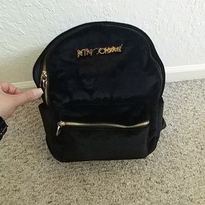 Black skeleton Betsey Johnson backpack